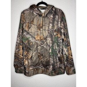 Under Armour Mens Hoodie M Realtree Xtra Camo Hunting Pullover Kangaroo Pocket